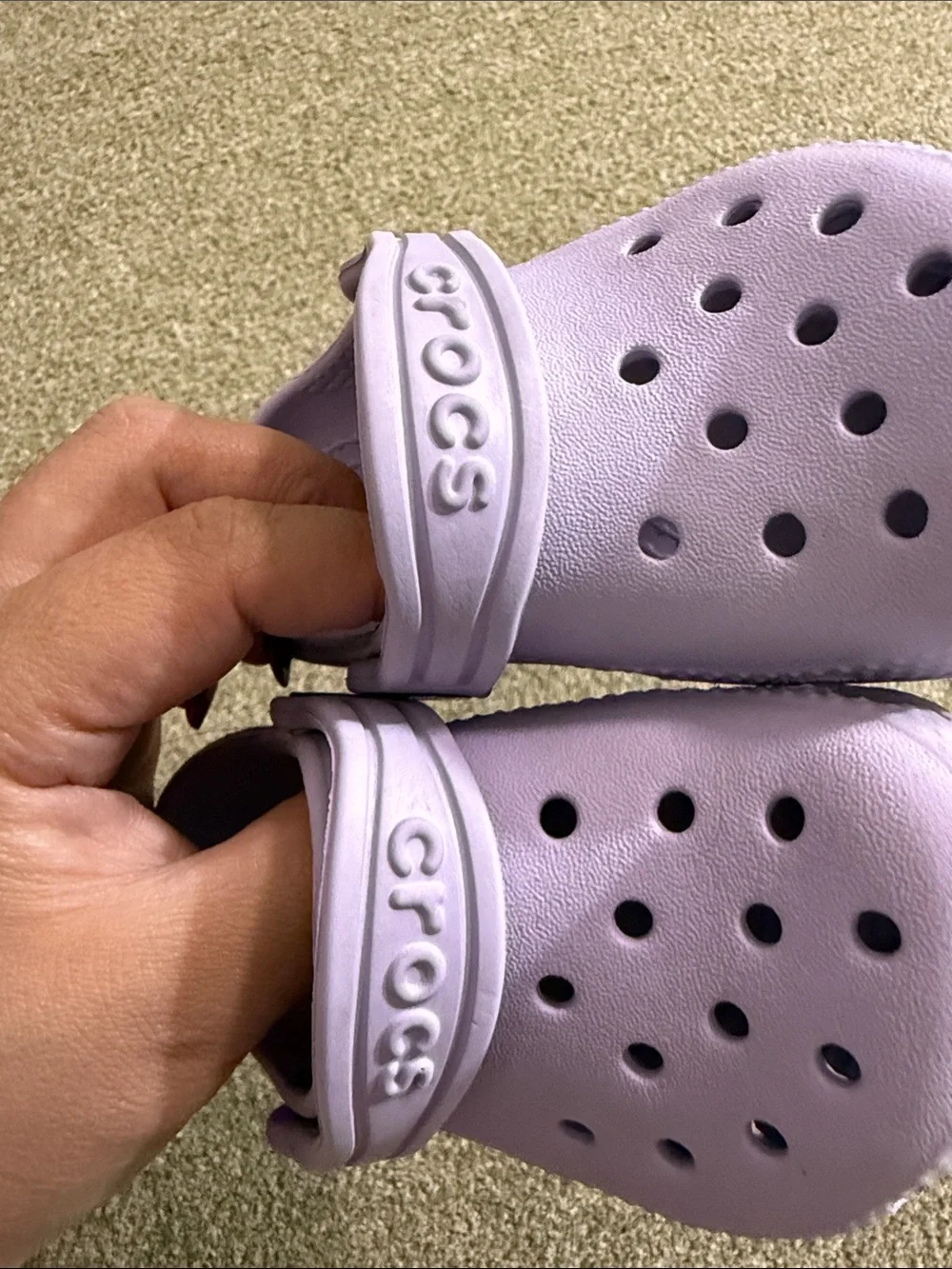 CROCS Kids Classic Clog in Lavender Purple Sz C6